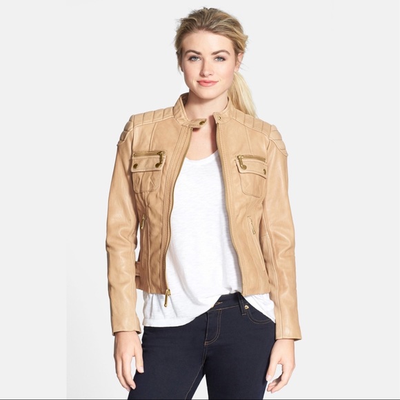 MICHAEL Michael Kors Jackets & Blazers - Michael Kors leather Moto Jacket